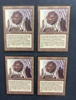 MTG 4X THE DARK DARK SPHERE MAGIC THE GATHERING UNCOMMON ARTIFACT CARDS ENGLISH - Image 3