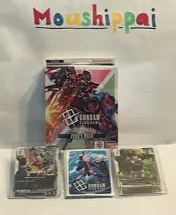 Gundam TCG Starter Deck LOT ST03 English Promo Cards & Sleeves Factory SEALED - Image 1