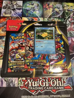 Pokemon TCG Mega Evolution 3 Pack Blister with Psyduck Promo Card - Image 1