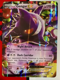Pokemon TCG Gengar EX 34/119 Jumbo Promo Card 2014 Oversized - Image 1