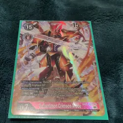 Gallantmon Crimson Mode EX2-073 SEC - Digital Hazard Digimon Card - Alt Art - Image 1