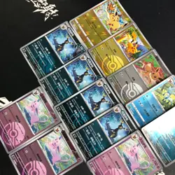pokemon Chinese exclusive poke ball holo pikachu Umbreon Espeon 12 cards - Image 3