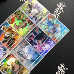 pokemon Chinese exclusive CHR Illustration Kingdra Rockruff lot*8 cards - Image 2