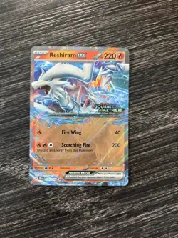 Pokemon TCG Journey Together Reshiram EX Card 030/159 Holo Stamped NM - Image 1