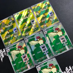 pokemon Chinese exclusive AR Illustration Holo Pidgeotto and Pidgey lot 7*cards - Image 2