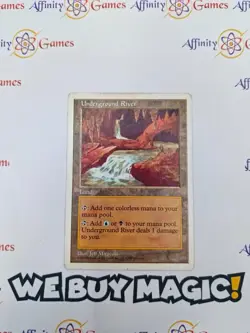 MTG | Underground River | 5th Edition | Regular | Moderately Played | English - Image 1
