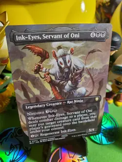 Magic The Gathering Ink-Eyes, Servant of Oni (Borderless) Bloomburrow Regular NM - Image 2