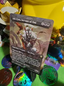 Magic The Gathering Ink-Eyes, Servant of Oni (Borderless) Bloomburrow Regular NM - Image 3