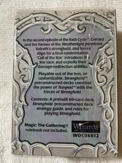 Magic The Gathering Stronghold Call Of The Kor Preconstructed Deck New Sealed - Image 2