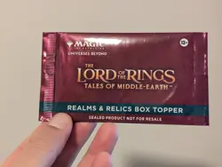 MTG Box Topper Booster pack sealed LTR Lord of the Rings Tales of Middle Earth - Image 1