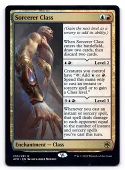 Sorcerer Class NM Adventures in the Forgotten Realms 233/281 MTG Regular - Image 1