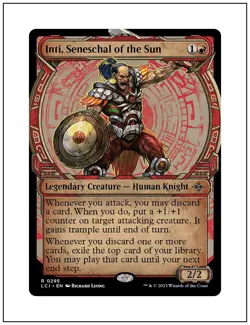 1x Inti, Seneschal of the Sun, Showcase Art, Magic MTG NM - Image 1