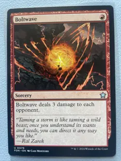 Mtg- Boltwave (0079) Foundations- Uncommon- NM - Image 1