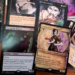 Whole COMMANDER Magic Deck MTG - Amalia's Life Gain VAMPIRES Trick or Treet Rare - Image 1