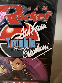 Pokemon Team Rocket Trouble Theme Deck New Sealed Signed By Ted Lewis “Giovanni” - Image 4