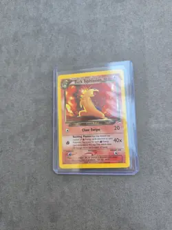 Pokemon TCG Dark Typhlosion Holo Rare Card 10/105 Neo Destiny Series - Image 1