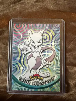 Mewtwo #150 Topps Blue Label TV Animation Edition Non Holo Pokemon 1999 NM - Image 2