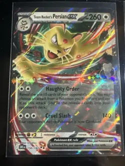 Team Rocket's Persian EX 150/182 Rare Holo - Destined Rivals - NM - Pokemon TCG - Image 1