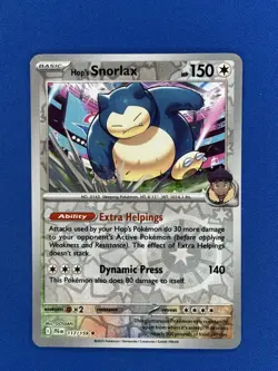 Pokemon Journey Together - Hop's Snorlax 117/159 Reverse Holo Rare - Image 1