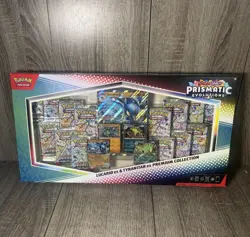 Pokemon TCG Prismatic Evolutions Lucario ex & Tyranitar ex Premium Collection - Image 1