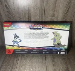 Pokemon TCG Prismatic Evolutions Lucario ex & Tyranitar ex Premium Collection - Image 2