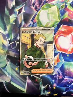 Lt. Surge's Bargain 170/132 Ultra Rare - Pokemon TCG - Mega Evolution - NM+ - Image 1