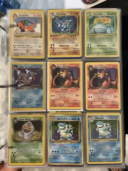 Pokemon binder collection vintage & Modern Dark Charizard,Blastoise,Venusaur - Image 1