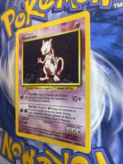 Pokemon TCG - Mewtwo 10/102 Rare Holo - Base Set Unlimited - LP - WotC 1999 - Image 3
