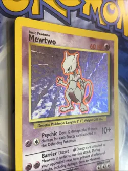 Pokemon TCG - Mewtwo 10/102 Rare Holo - Base Set Unlimited - LP - WotC 1999 - Image 4