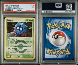 PSA 7 NM 2004 Pokemon EX Fire Red & Leaf Green Tangela #30 Rare Reverse HOLO - Image 3