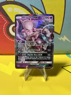 Pokemon TCG - 2019 Mewtwo GX SM196 - SM Black Star Promo - MINT - Image 1
