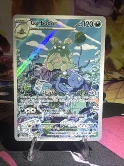 Garbodor 204/182 Pokemon Paradox Rift Illustration Rare Full Art Holo Near Mint - Image 1