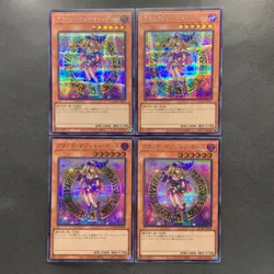 NM 4 card Dark Magician Girl QCAC-JP019 Secret Rare YuGiOh 1160 - Image 1