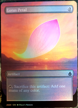 Lotus Petal FOIL Proxy Playtest Card with Custom Art Design - Image 3