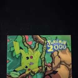 RARE Pokemon The Movie 2000 Topps Card #6 Pikachu, Hoothoot, Marill - Image 5