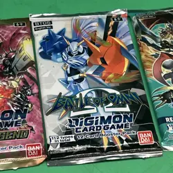 Digimon English Trading Cards Release Special Booster V1.5 Bt03-05 (3 Packs) #9 - Image 3