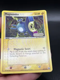 Magnemite 59/92 Legend Maker Reverse Holo Card Pokemon TCG Stamped NM AS3 - Image 3