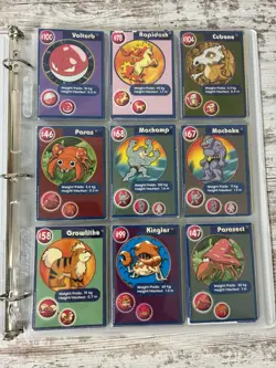 Pokemon Card Collection Binder Lot 5 Pages Burger King MP - HP Medium To Heavy - Image 1