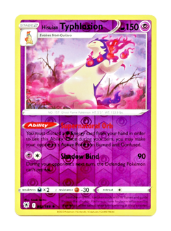 2022 Pokemon Astral Radiance Radiant Hisuian Typhlosion Reverse Holo Card 52/189 - Image 1