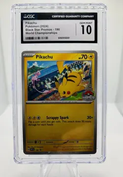 Pikachu 190 Sv: Scarlet & Violet Promo Cards Regular CGC 10 - Image 1