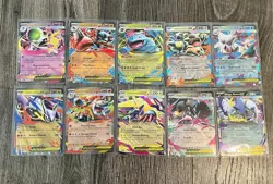 Pokemon TCG Mega Evolution Double Rare EX Complete 10-Card Lot - Image 1