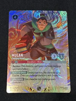 Disney Lorcana Challenge Milwaukee Mulan Foil Promo Card 7/C2 EN 8 Foil NM Rare - Image 1