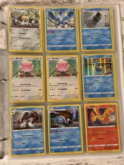 Pokemon Go Card Collection Binder Lot 5 Pages Holo Modern LP/NM Vintage HP/MP - Image 1