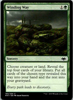 Winding Way Magic The Gathering Modern Horizons Card Mint X1 - Image 1