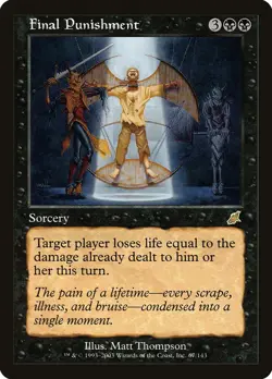 MTG Magic the Gathering 1x SP Final Punishment - Scourge x1 - Image 1