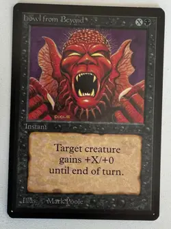 Magic the Gathering MTG Beta Howl From Beyond NM (Beta Bob) - Image 1