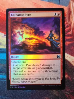 Cathartic Pyre Foil Innistrad: Midnight Hunt Magic Gathering MTG MID - Image 1
