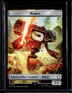 Fallout Food 14 / Robot 16 Token - PIP - NM - MTG Magic the Gathering - Image 2