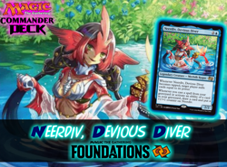 Neerdiv, Devious Diver MTG EDH Commander Deck! Mono Blue Mill! - Image 1