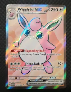 Pokemon TCG Wigglytuff EX 187/165 S&V 151 Ultra Rare Holo Card - Image 1